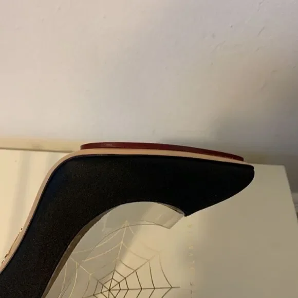 Charlotte Olympiasilk satin party heels size 6,5